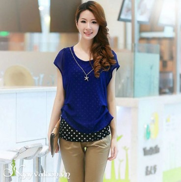 Áo Voan Lót Chấm Bi